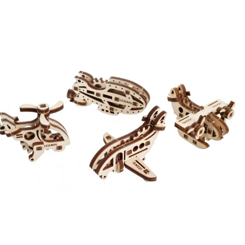 Ugears U-Fidget 4-in-one "4 vliegtuigen" (120624)